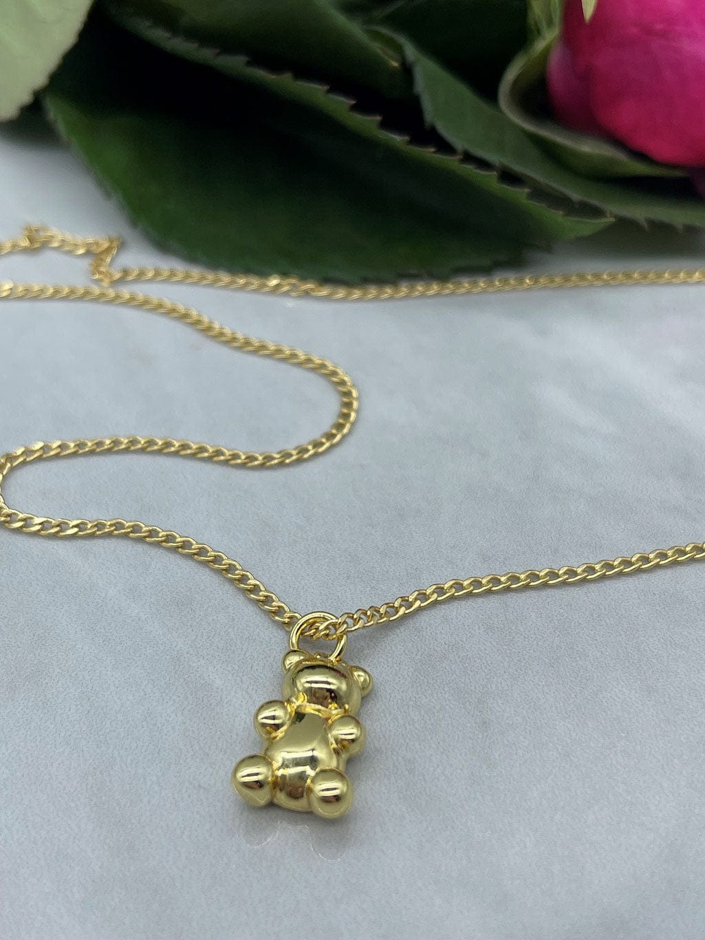 AMADY JEWELRY Halskjede Gull GOLD BEAR HALSKJEDE - GULLBELAGT (18k)