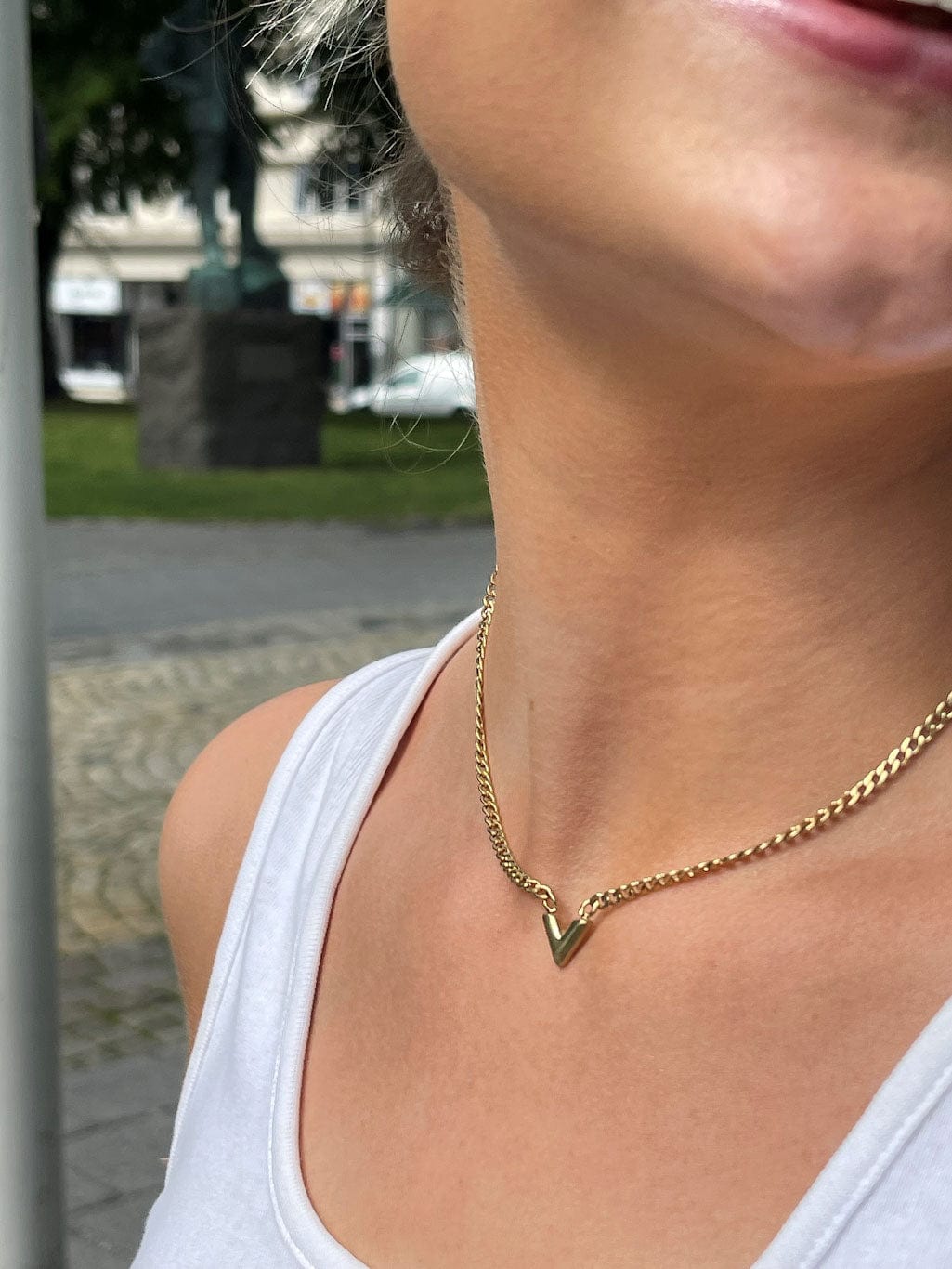 MEA NANI JEWELLERY Halskjede VALORIA HALSKJEDE - GULLBELAGT (14K)