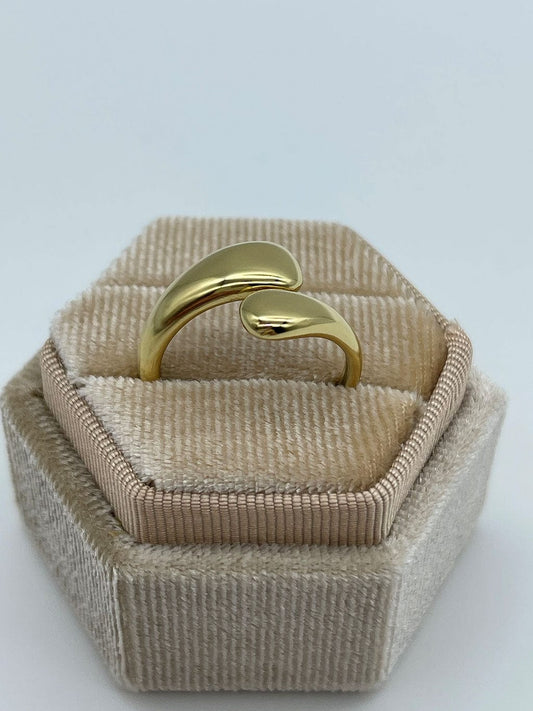 MEA NANI JEWELLERY Ring Gull FIRENZE JUSTERBAR RING - GULLBELAGT (14k)