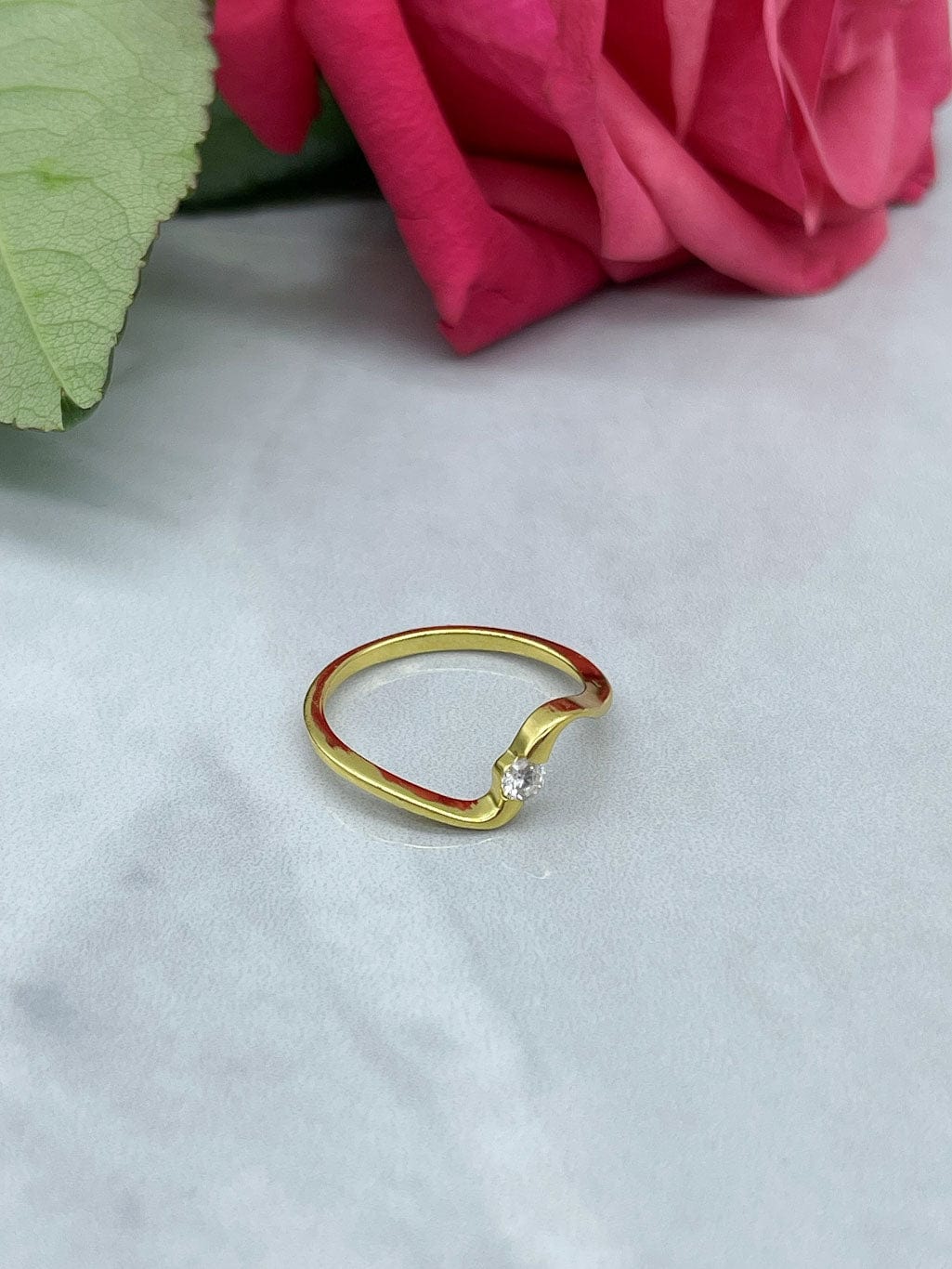 MEA NANI JEWELLERY Ring ISABELLA RING 925 SØLV - GULLBELAGT (14K)